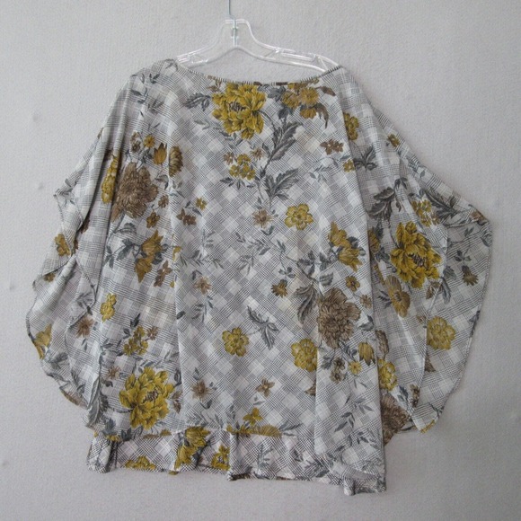 Cocomo Woman Top Plus 3X Floral Flowy Layered Boho Relaxed Fit Beach Vacation - Picture 6 of 9